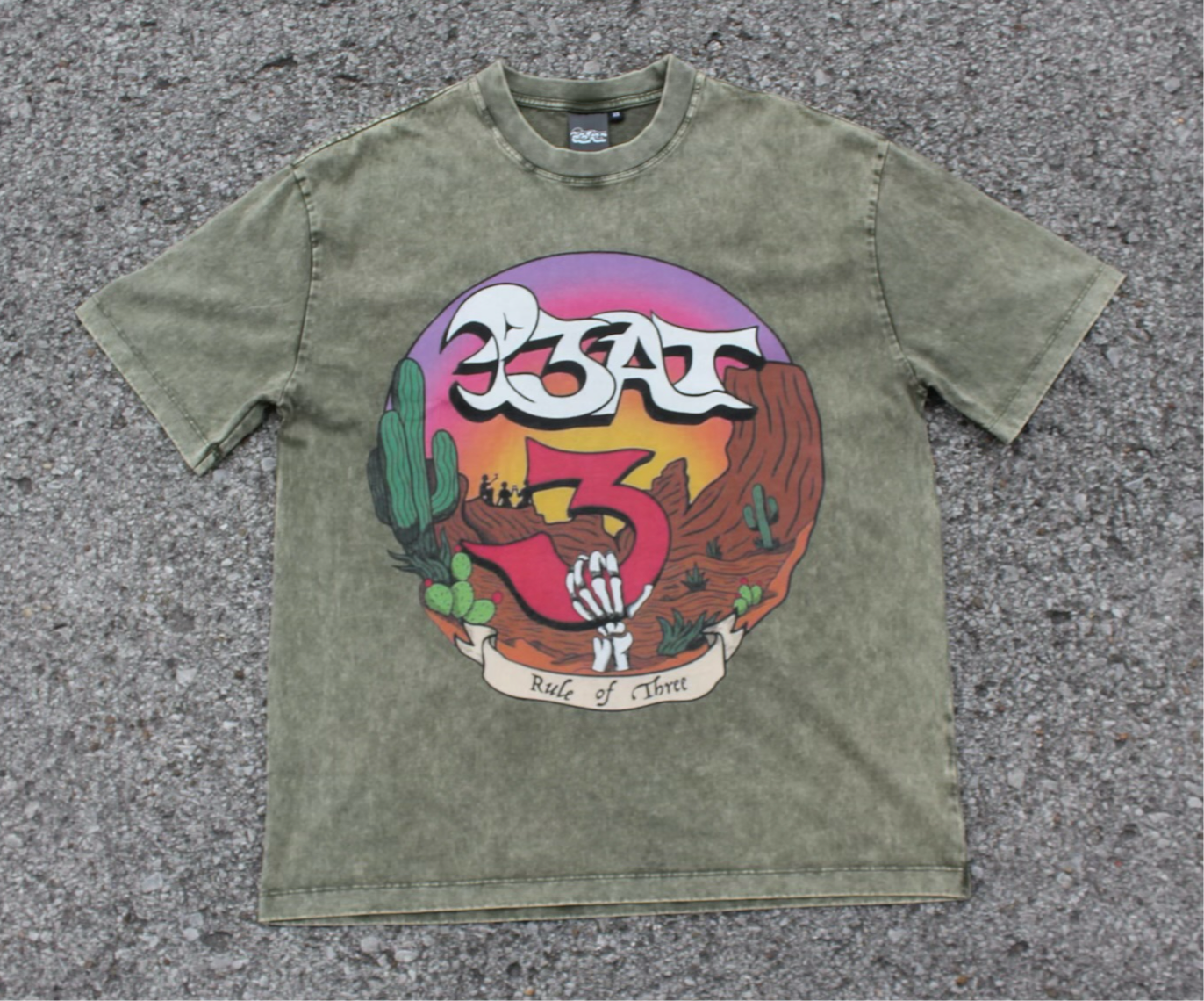 Out West Tee- Olive