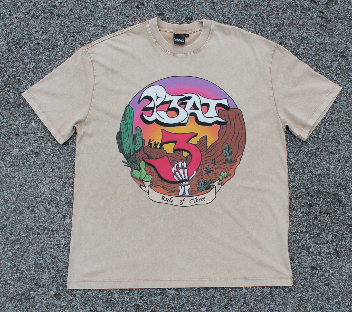 Out West Tee- Khaki